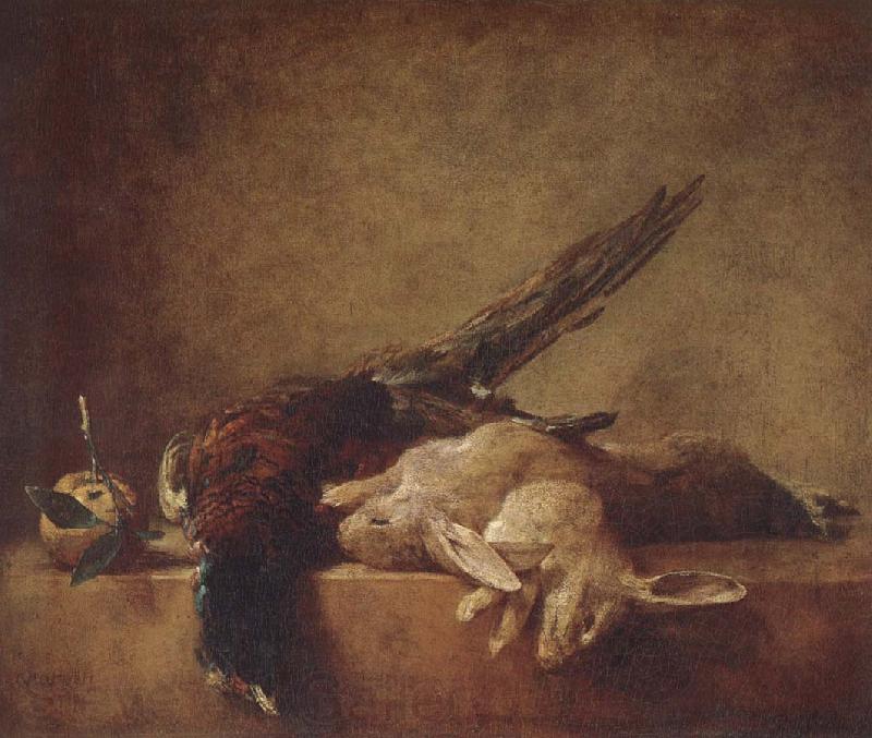 Jean Baptiste Simeon Chardin Stilleben with the game Spain oil painting art